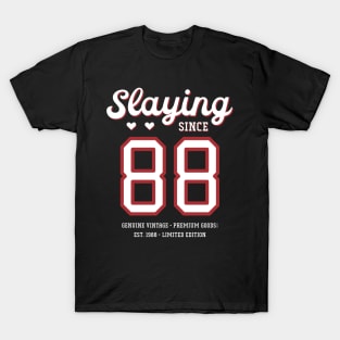 32nd Birthday Gift Slaying Since 1988 T-Shirt